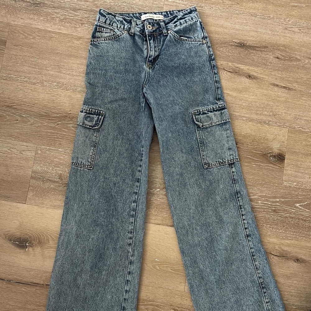 Suite Benedict Women's Blue Cargo Jeans sz 24